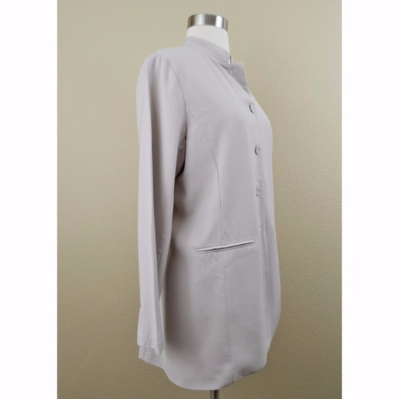 Eileen Fisher Jacket Mandarin Collar Wool Blend S - Picture 8 of 11